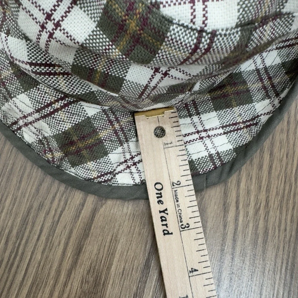 Vintage GAP Hat Mens Size S/M Green Plaid Check Y2K 90s Bucket Hat Preppy Retro - Picture 10 of 11